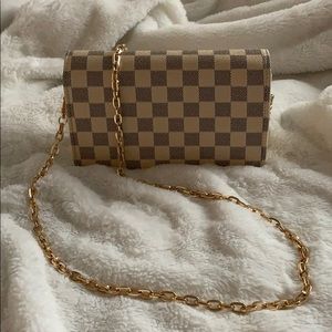 Checkered crossbody
